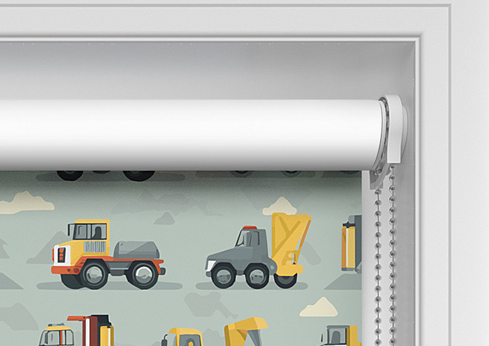 Construction Crew, Cement Grey - Twist&Fit Roller Blind - Image 10